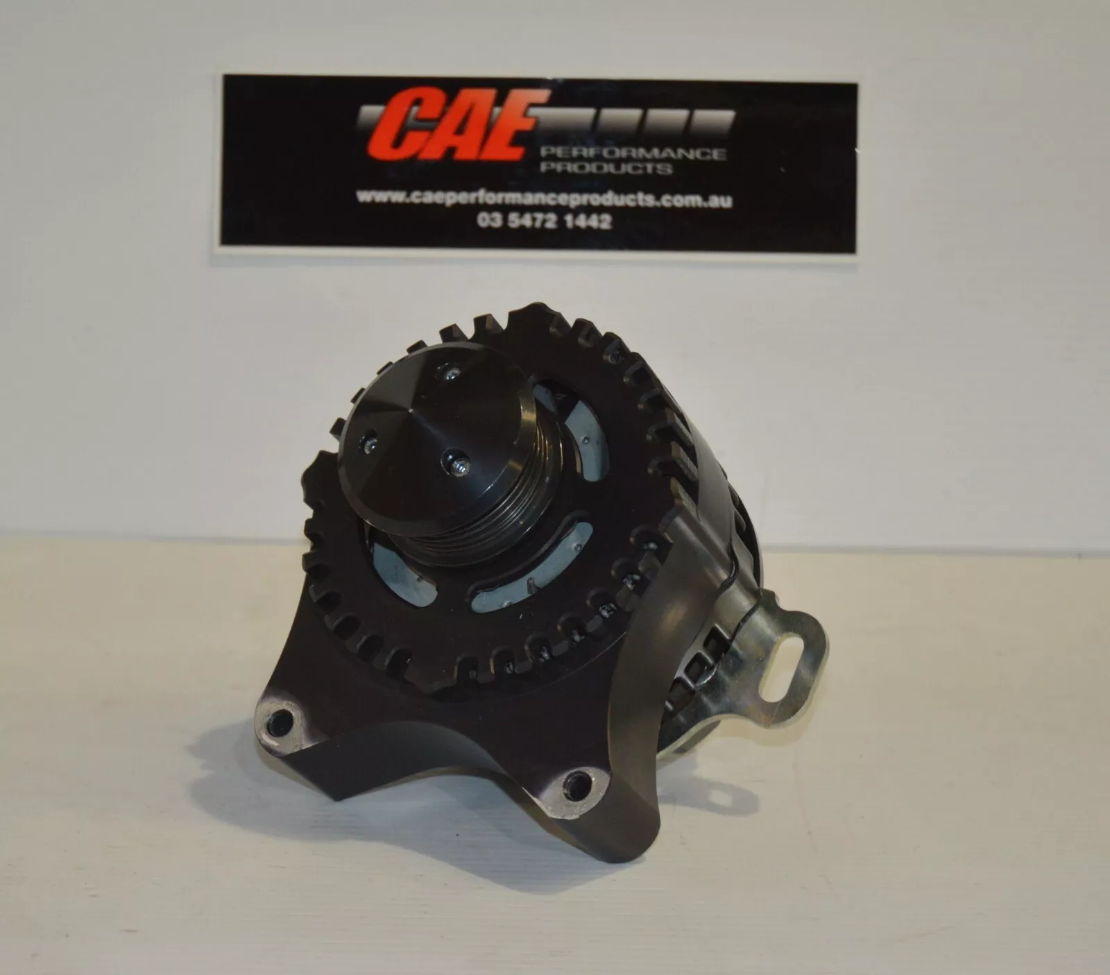 BLACK ANODISED 270 AMP HIGH PERFORMANCE ALTERNATOR SUIT FORD...