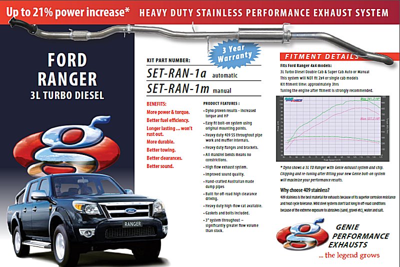 FORD RANGER 3L Turbo Diesel Auto 4X4 only Stainless