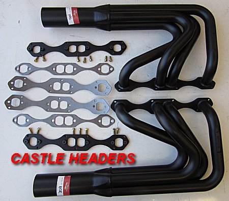 CHEVROLET SMALL BLOCK SPRINT CAR 23 DEG. HEADS 4 INTO 1 DESI...