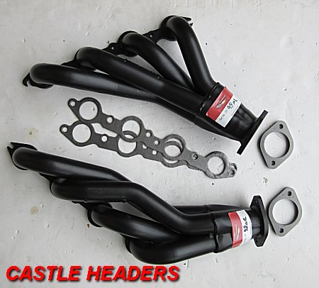 CHEVROLET LS1-2-3 ENGINE. 1 3/4in.  PRIM. 3in. COLLECTOR RED...